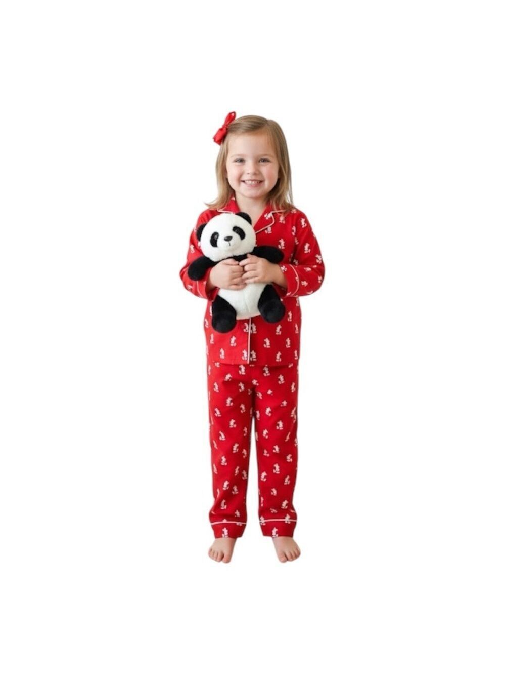 NWT New Disney Store Mickey Mouse Red Pajama Set Kid’s Unisex Size 5/6